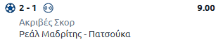 Ρεάλ Μαδρίτης-Πατσούκα, στοίχημα, προγνωστικά, ανάλυση, ποδόσφαιρο, προβλέψεις