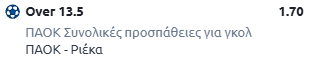ΠΑΟΚ-ΡΙέκα, στοίχημα ανάλυση, προγνωστικά, προβλέψεις