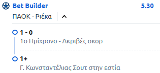 ΠΑΟΚ-ΡΙέκα, στοίχημα ανάλυση, προγνωστικά, προβλέψεις